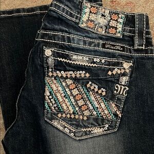Miss Me Embroidered Denim Jeans
